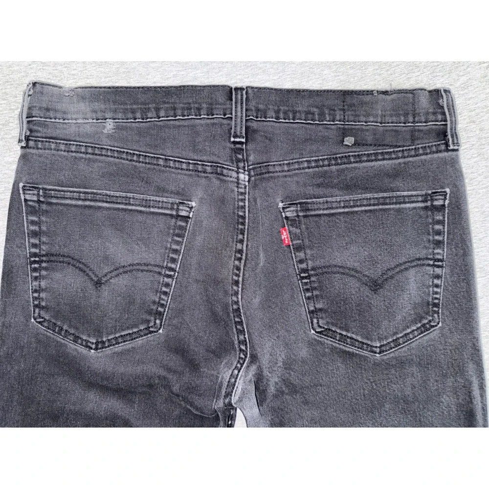 Levis 511* Slim Fit Mens 34x34 Faded Black Jeans Denim Streetwear *SEE NOTES